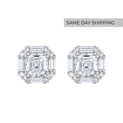 Marquise Cluster Stud Earrings