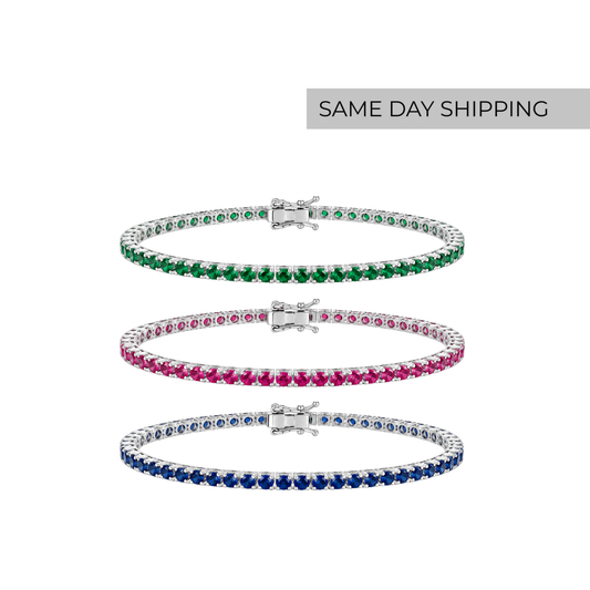 3mm Color Tennis Bracelet