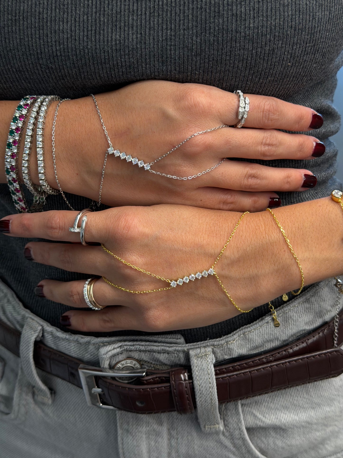 Statement Hand Chain Bracelet