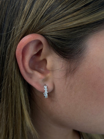 Small Inside Out Hoop  Earrings