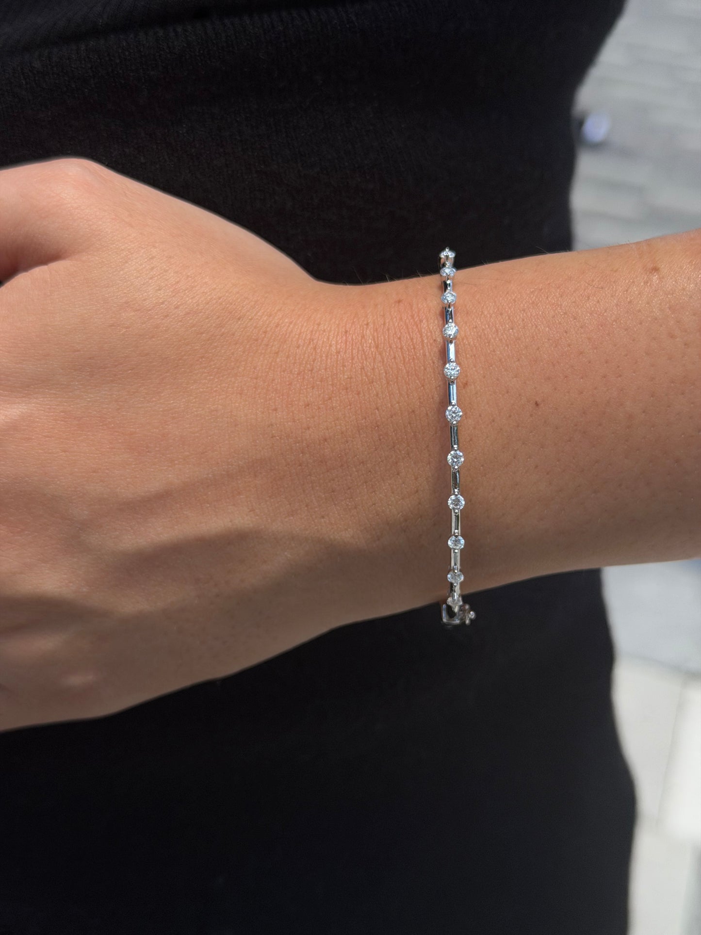 Dainty  Line Bangle