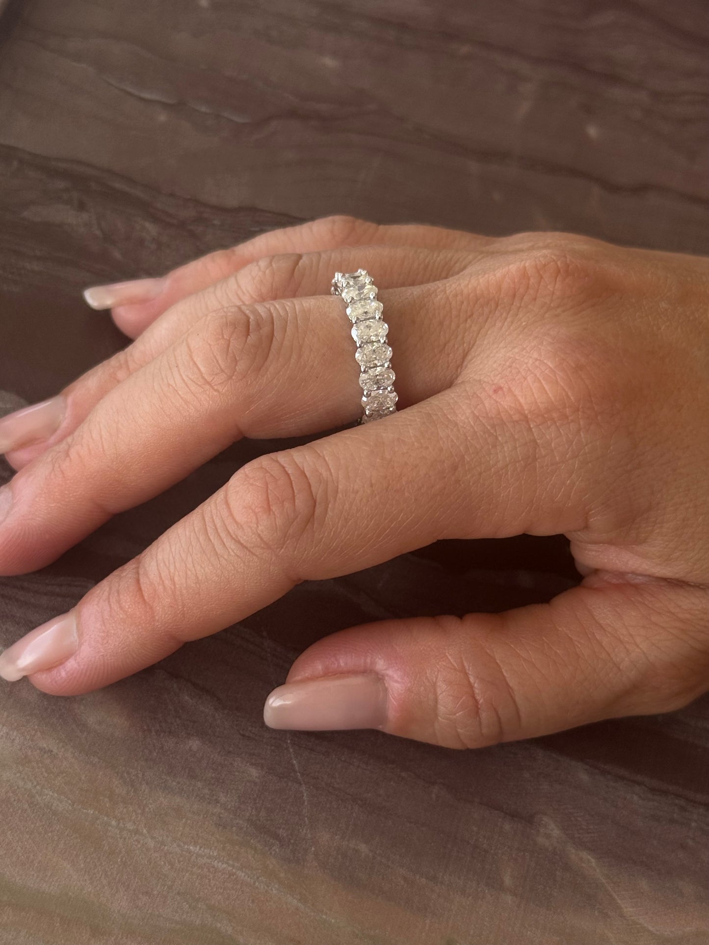 Oval Cut Eternity Ring