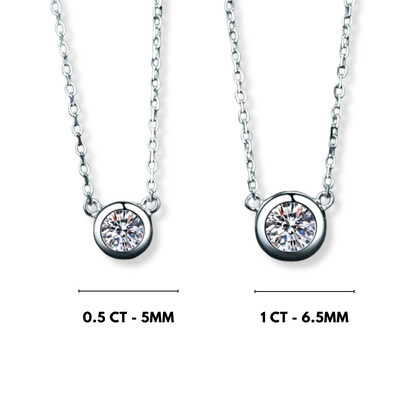 Bezel Solitaire Necklace