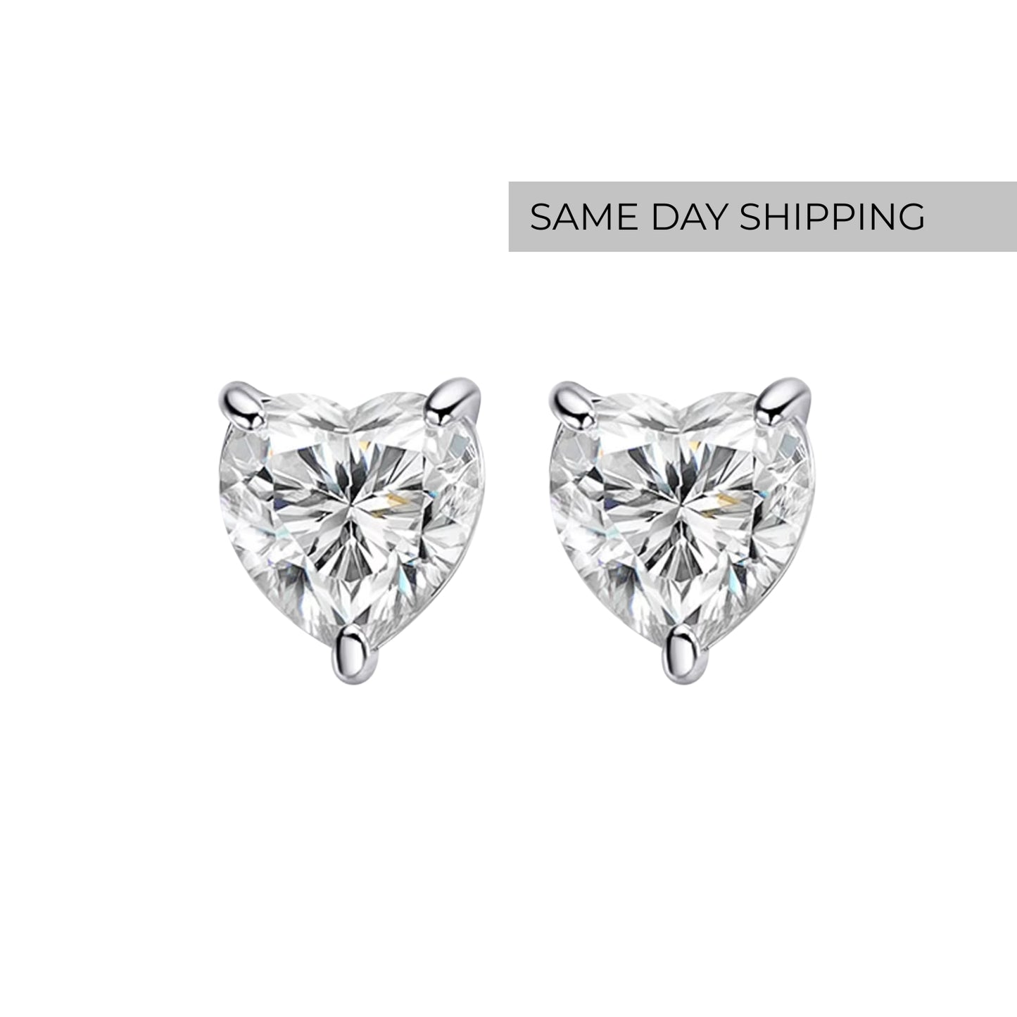 Heart Stud Earrings