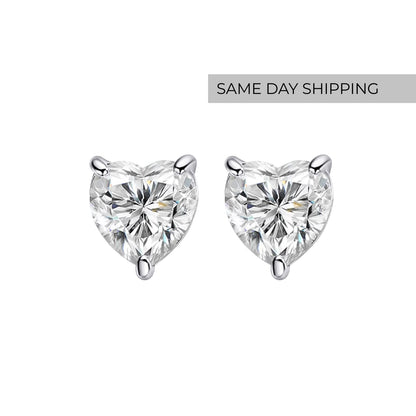Heart Stud Earrings