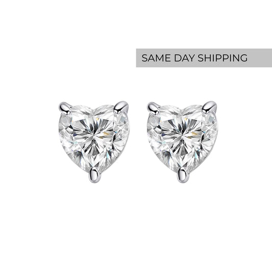 Heart Stud Earrings