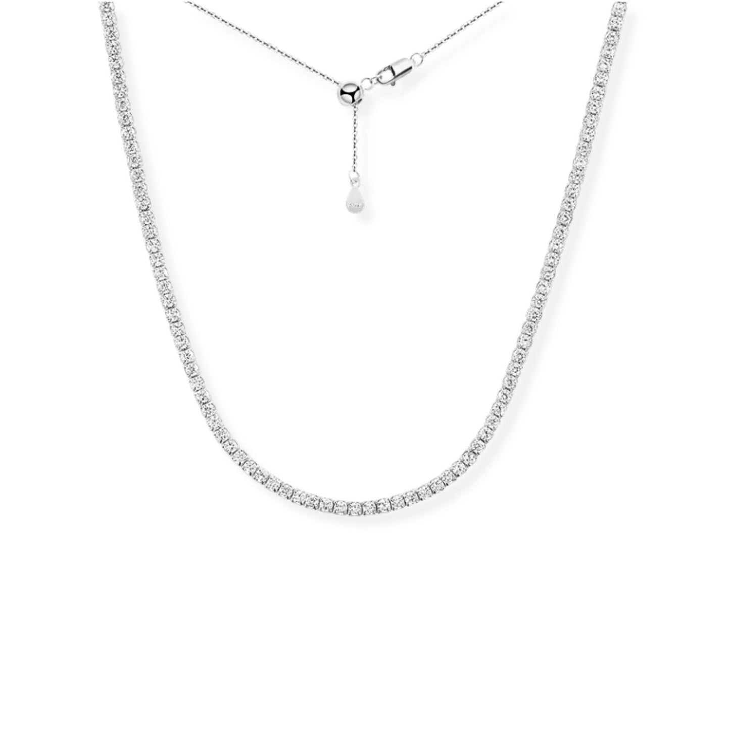 Adjustable Tennis Choker Necklace