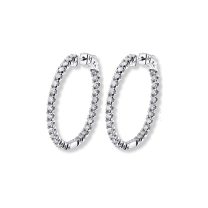 1.6CT Hoop Earrings