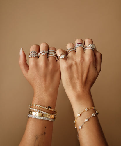 Double Row Band Ring