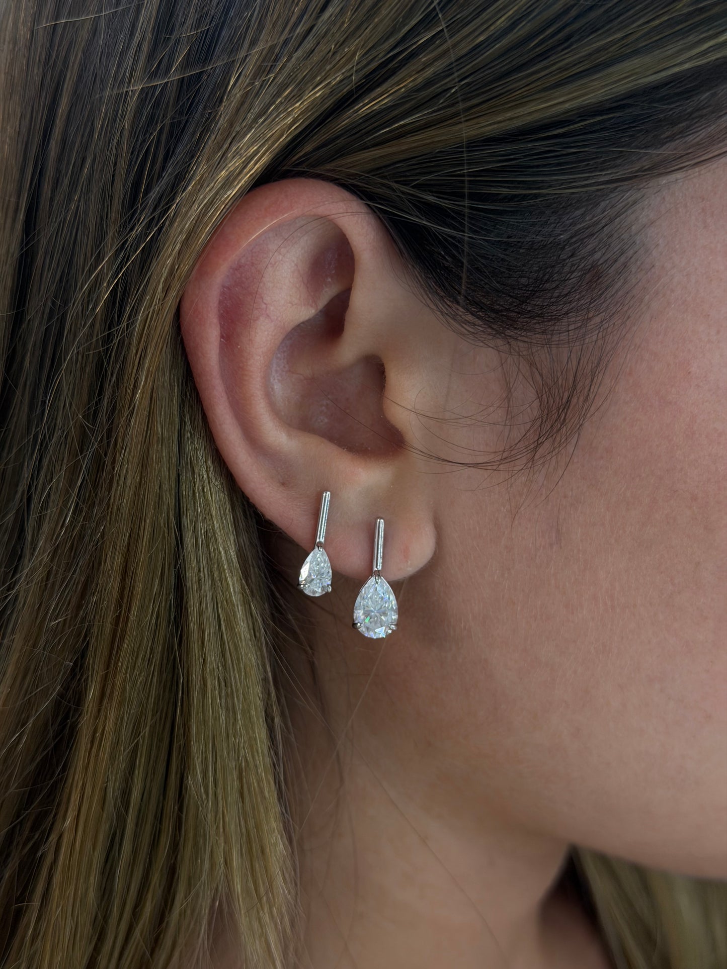 Dainty Pear Drop Earrings
