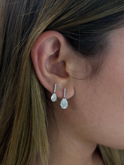 Dainty Pear Drop Earrings