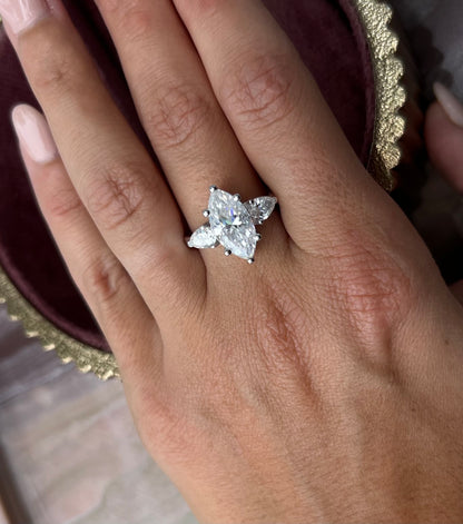 Marquise and Pear Cut Ring