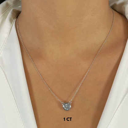 Bezel Solitaire Necklace