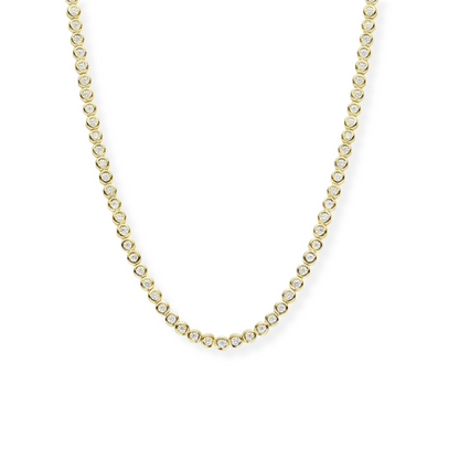 Bezel Tennis Necklace