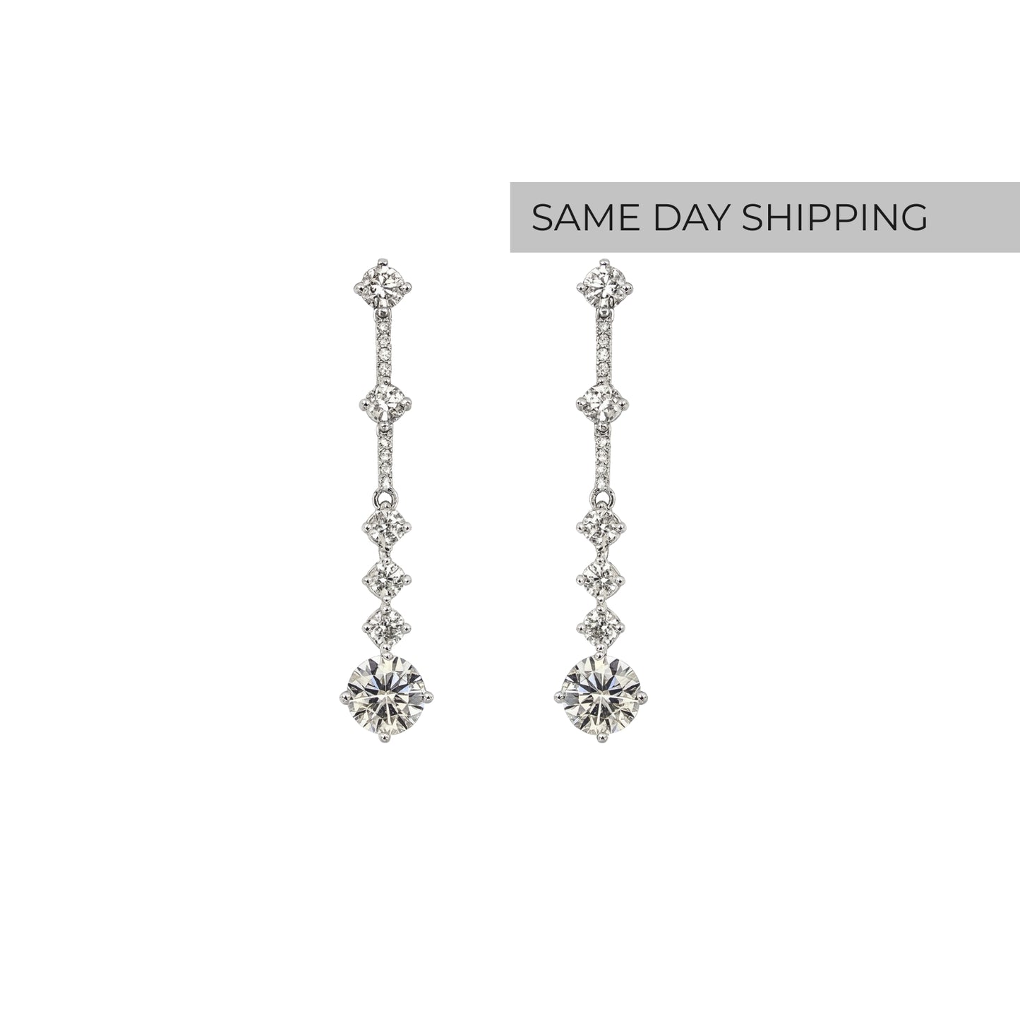 Radiant Drop Long Earrings
