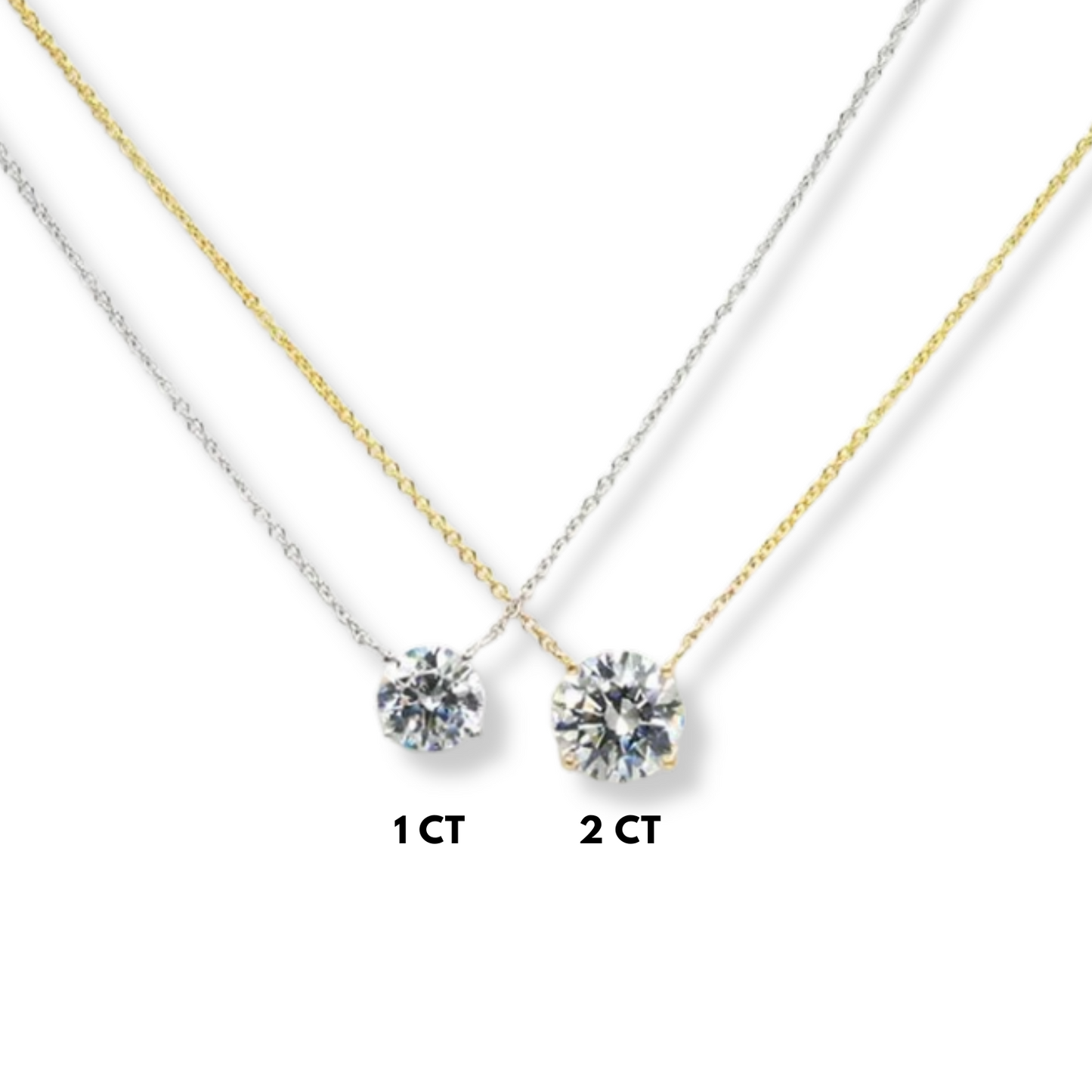 Moissanite Solitaire Necklace