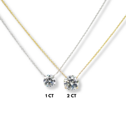 Round Solitaire Necklace