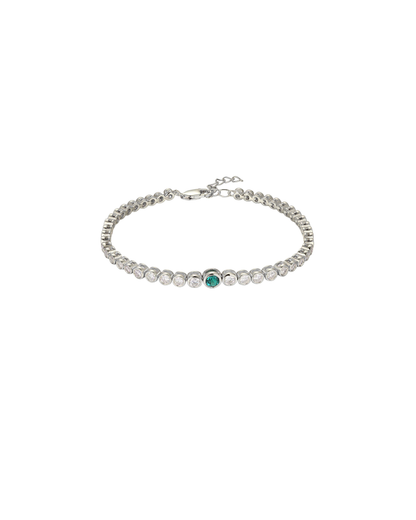 Emerald Bezel Bracelet