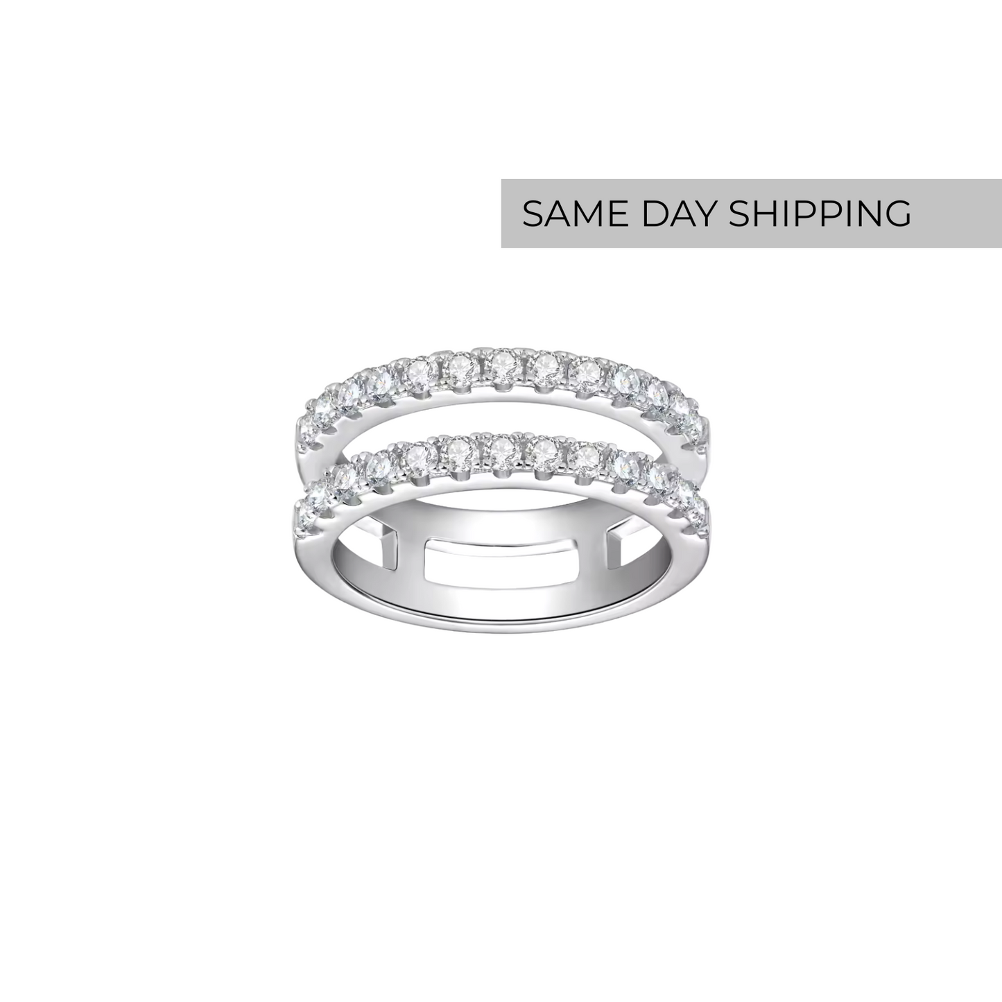 Double Row Band Ring
