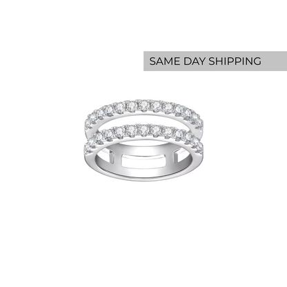 Double Row Band Ring