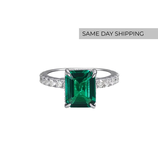 4CT Emerald Ring