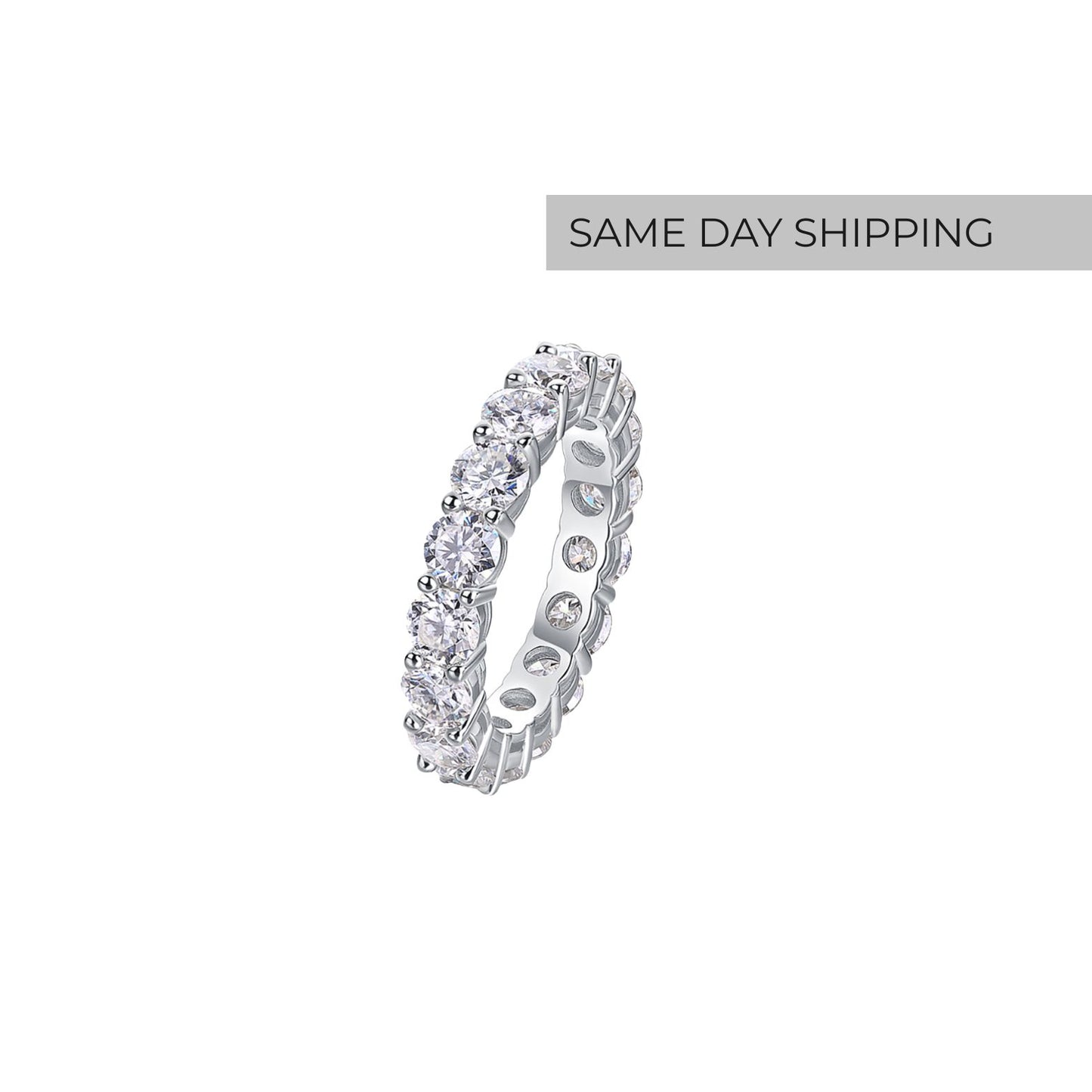 4mm  Eternity Band Ring