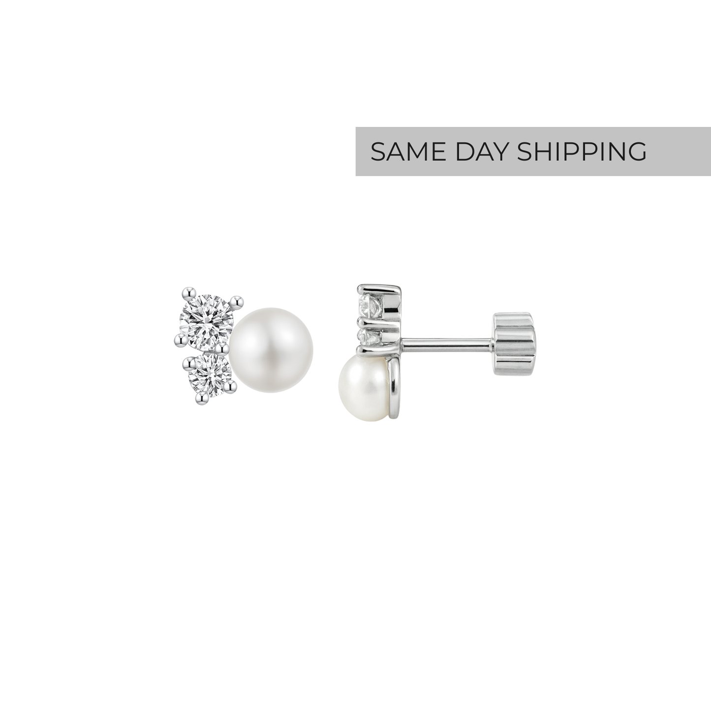 Twinkle Pearl Studs- Little Gems Collection