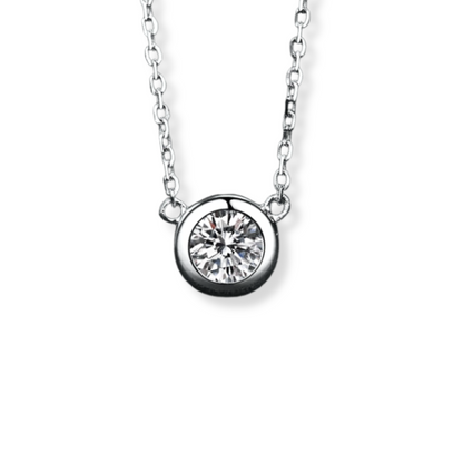 Bezel Solitaire Necklace