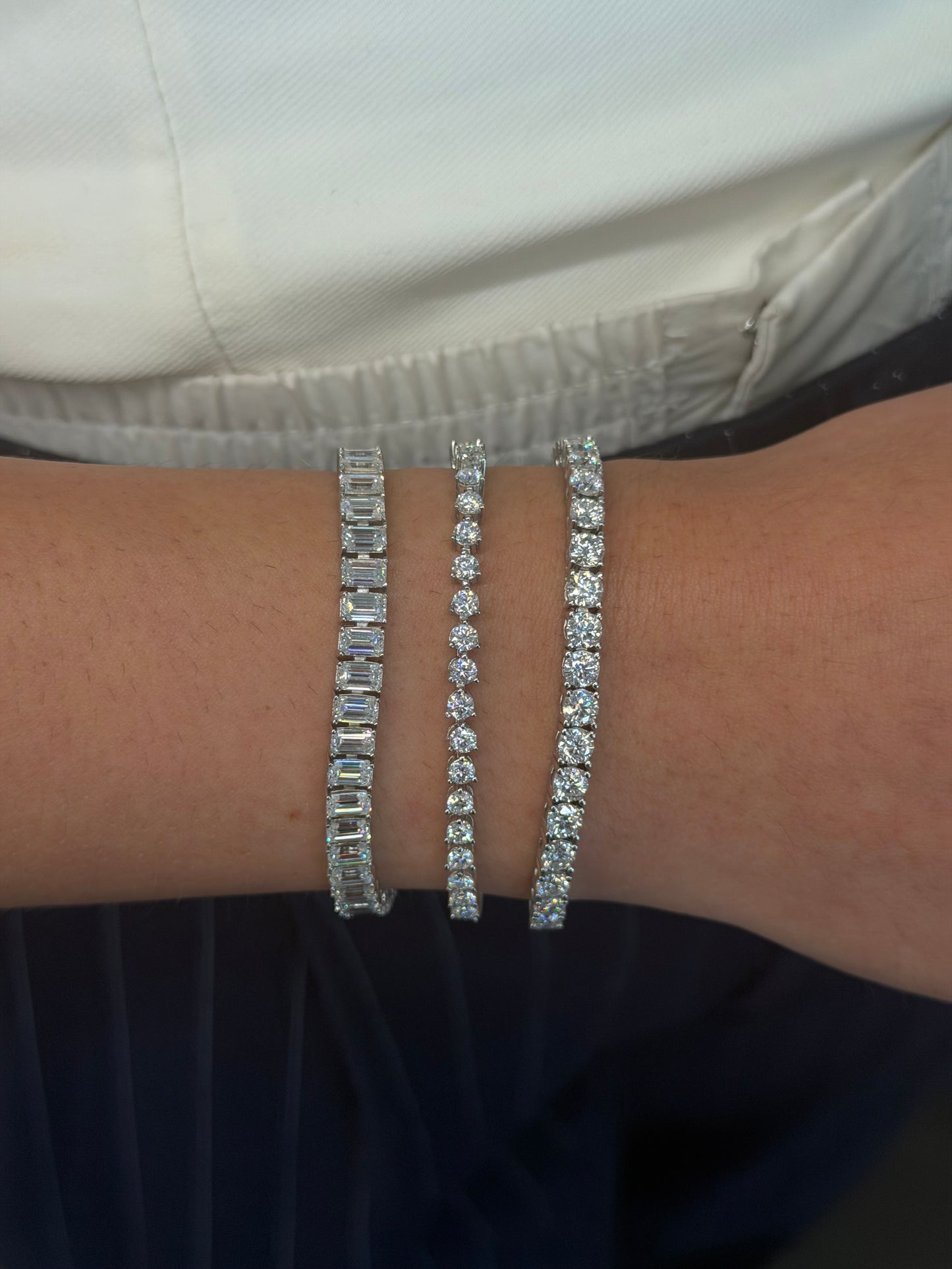 Emerald Cut Tennis Bracelet