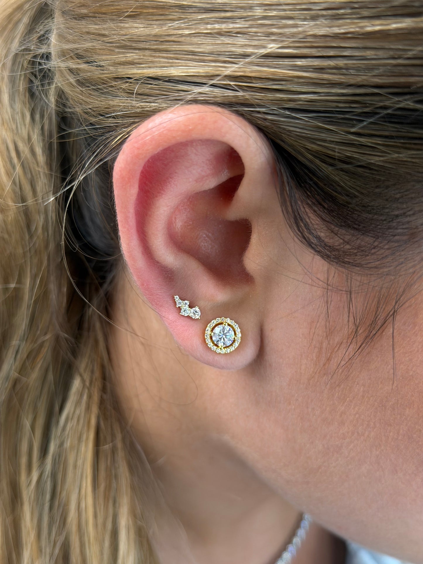 Petite spark stud earrings