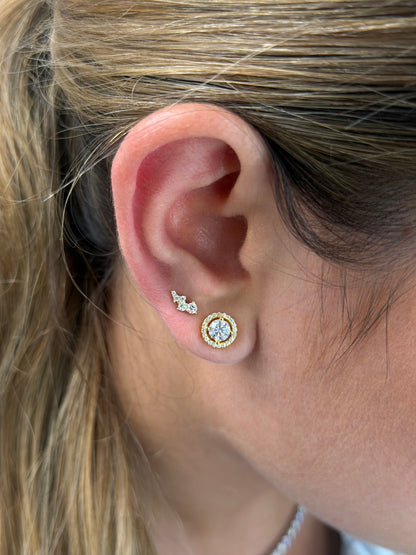 Petite spark stud earrings