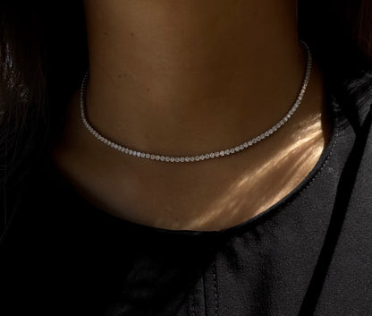 Adjustable Tennis Choker Necklace