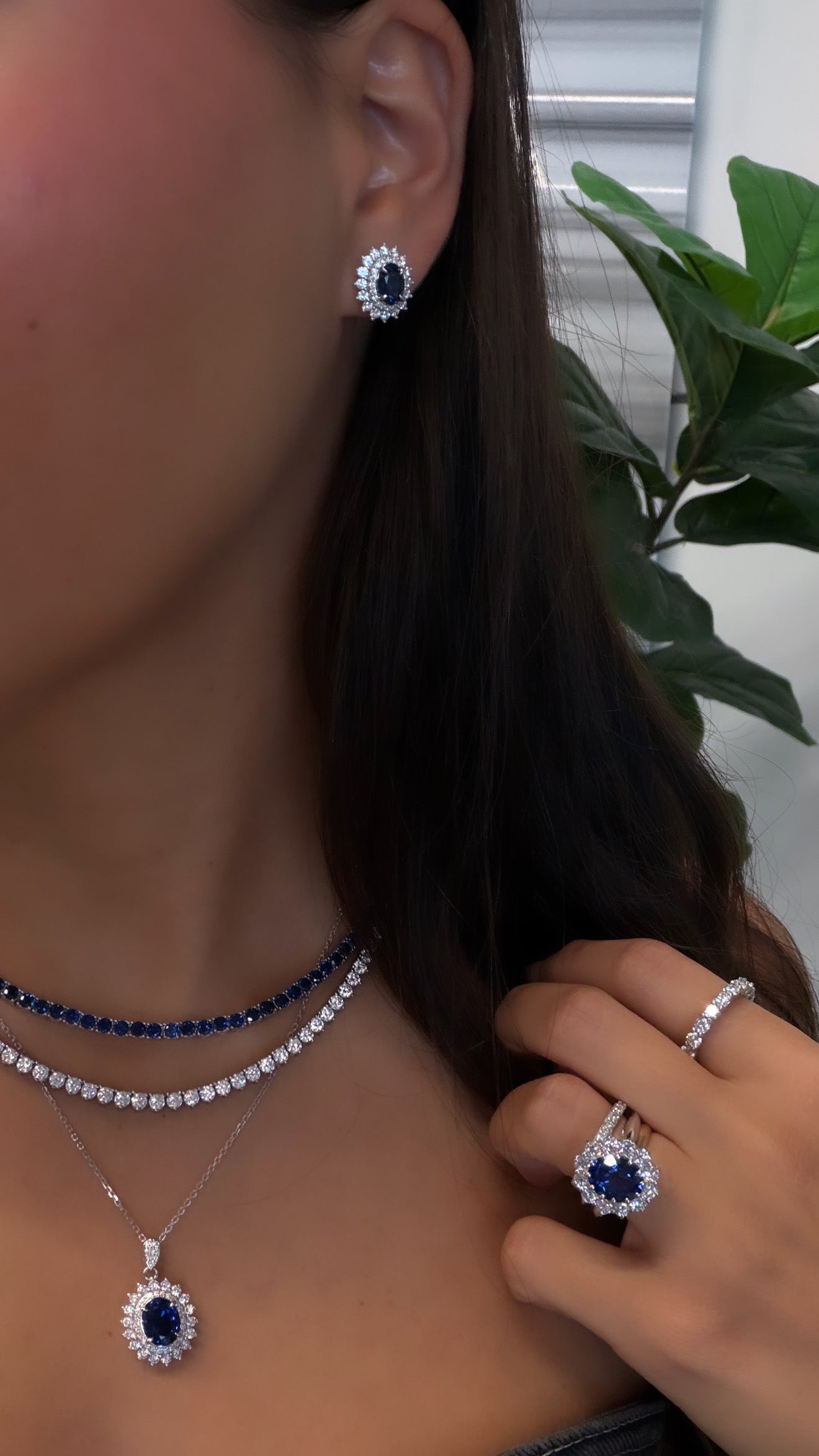 Sapphire Mirage earrings