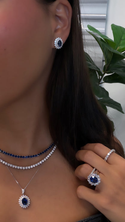 Sapphire Mirage earrings
