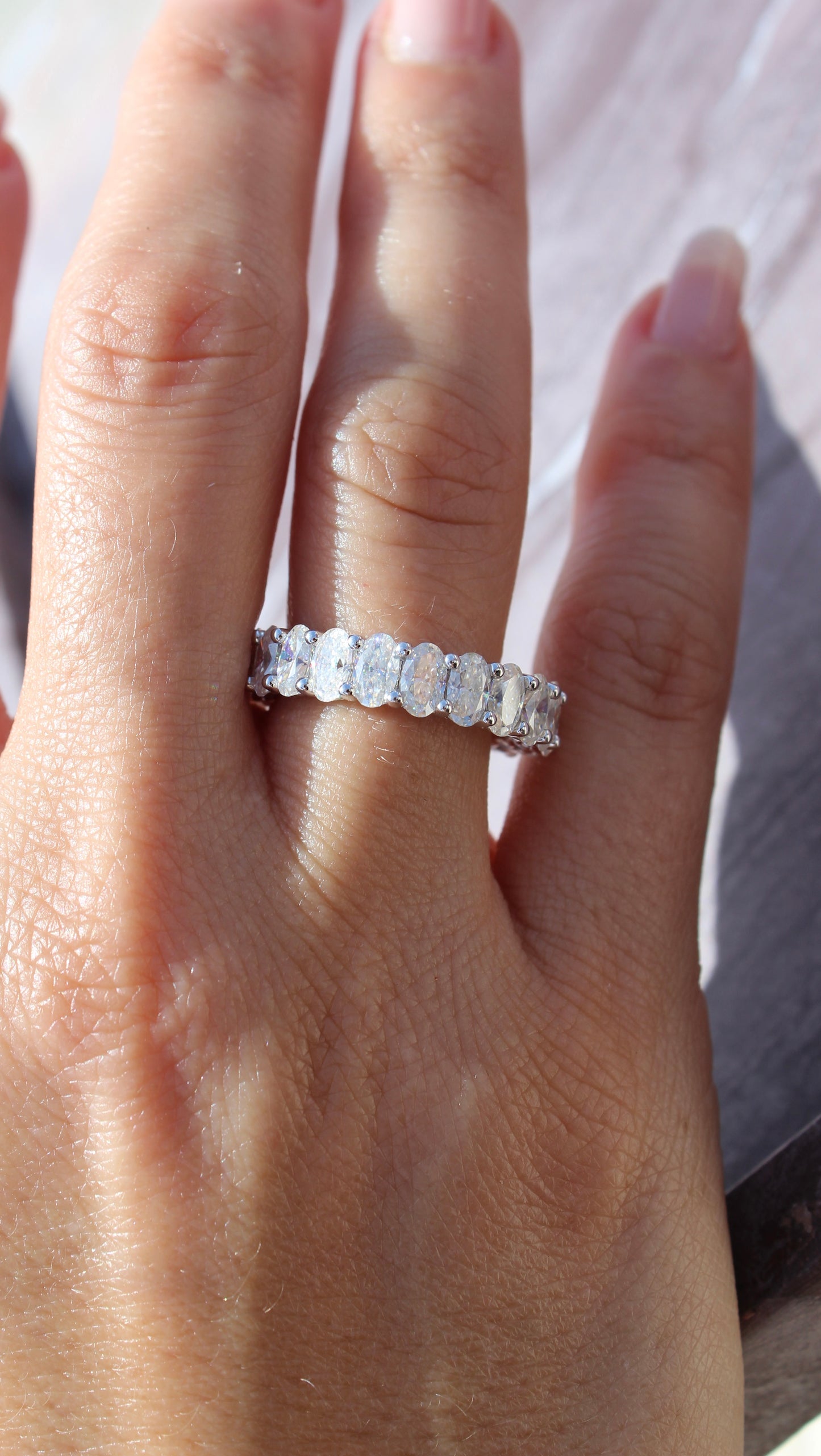 Oval Cut Eternity Ring