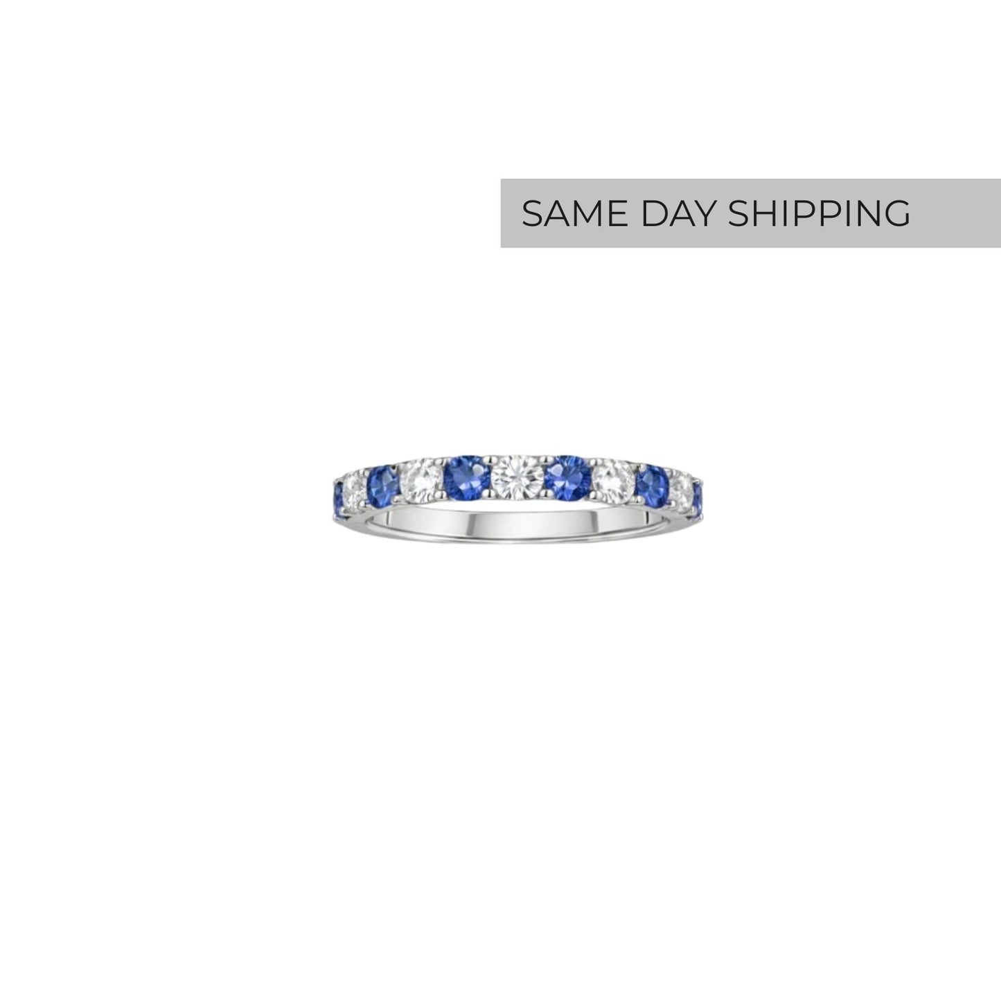 Sapphire eternity Band Ring