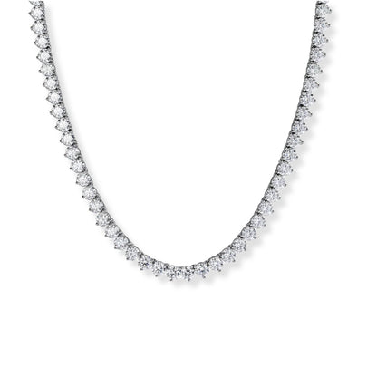 3-Prong Tennis Necklace