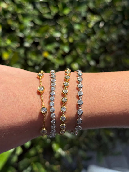 Bezel Chain Bracelet
