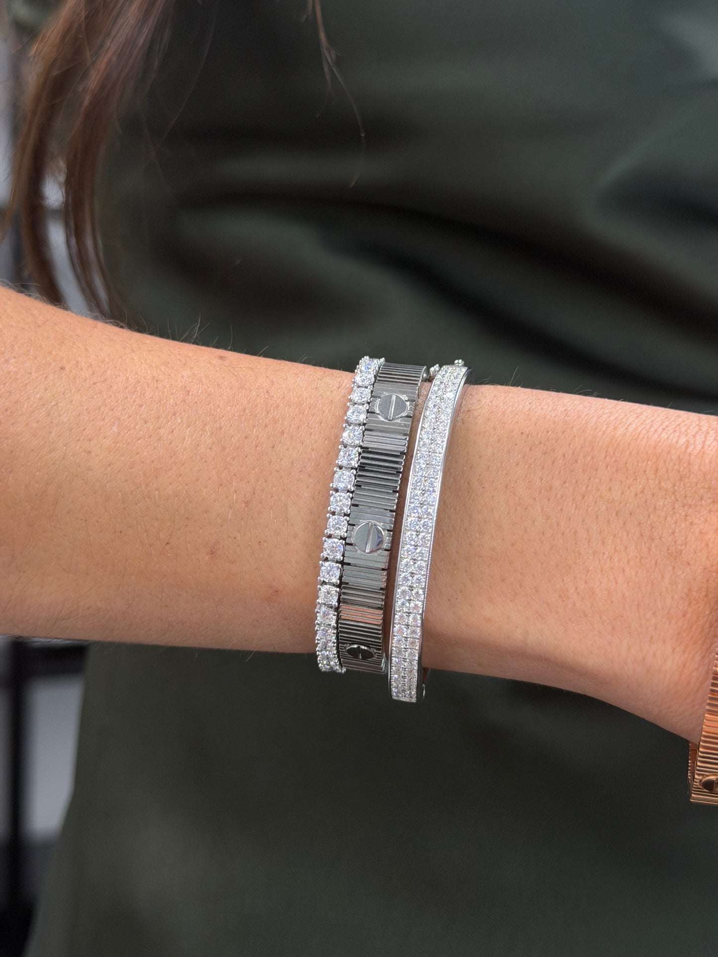 Ribbed Flexible Bracelet