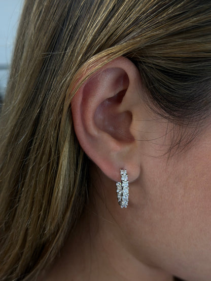 Medium Inside Out Hoop Earrings