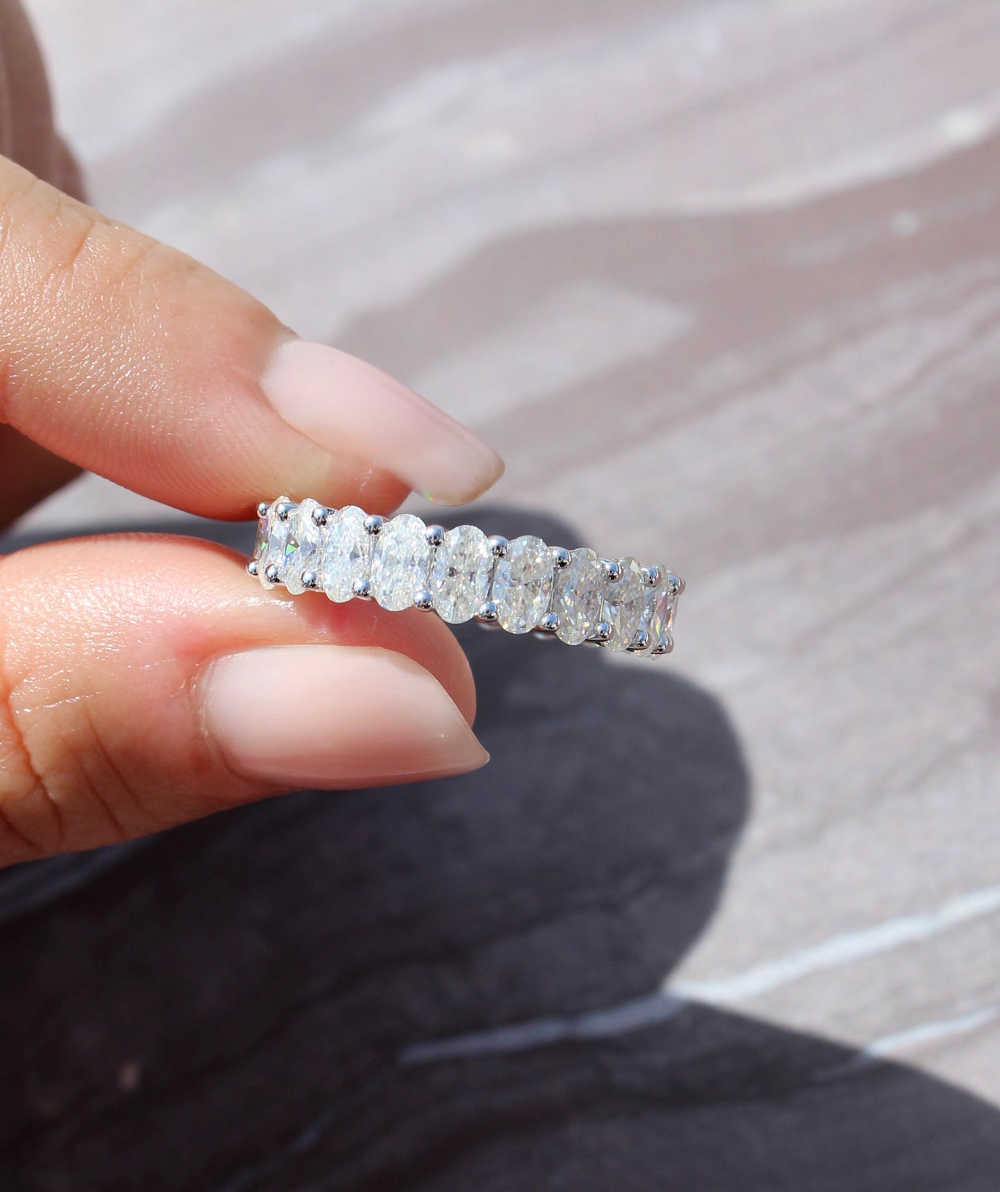 Oval Cut Eternity Ring