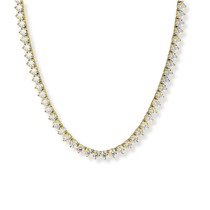 3-Prong Tennis Necklace