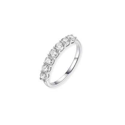 0.7CT Half Eternity Band Ring