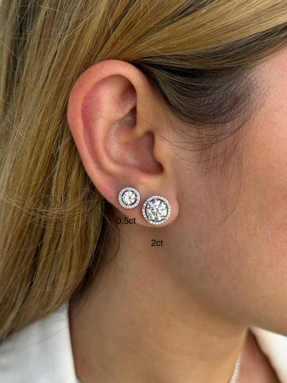 Halo Stud Earrings