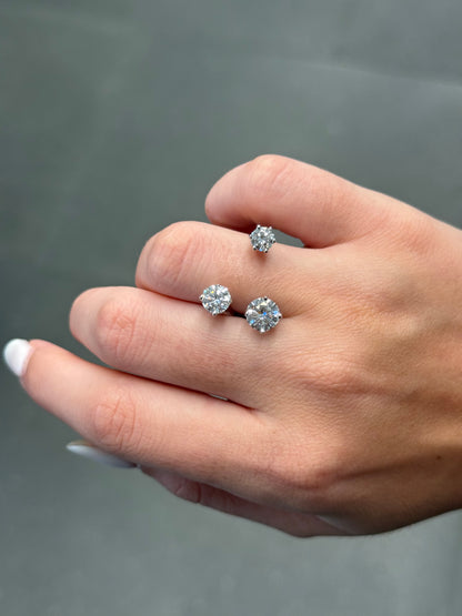 Round Cut Open Adjustable Ring