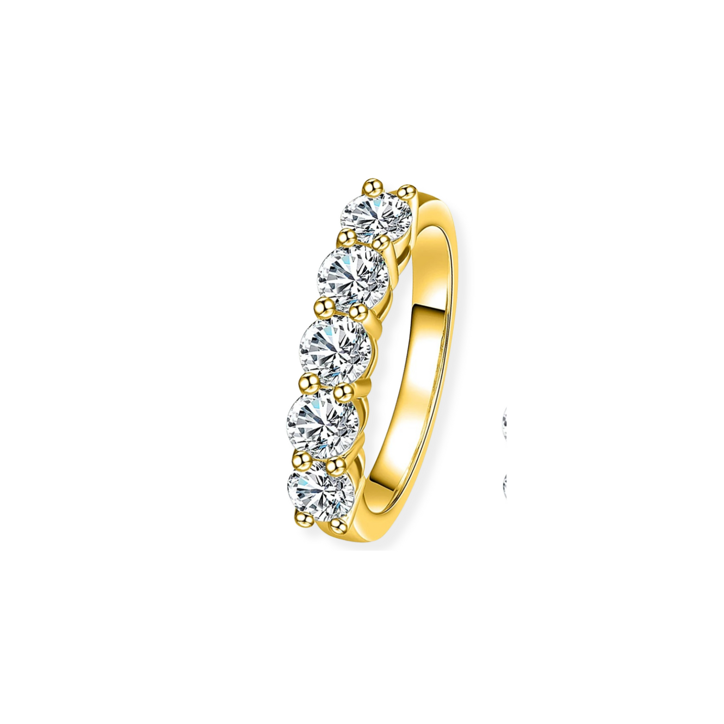 Moissanite 1.5CT Band Ring