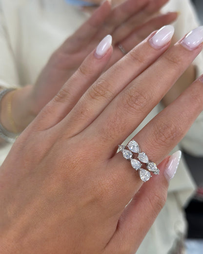 Pear Cut Wrap Ring