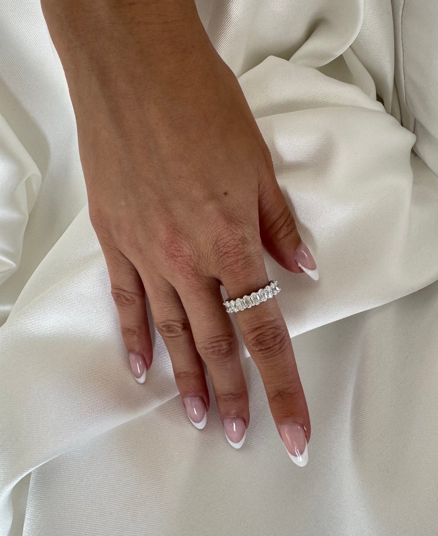 Oval Cut Eternity Ring