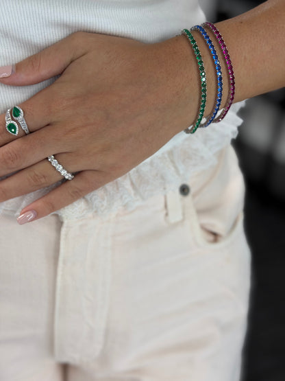 3mm Color Tennis Bracelet
