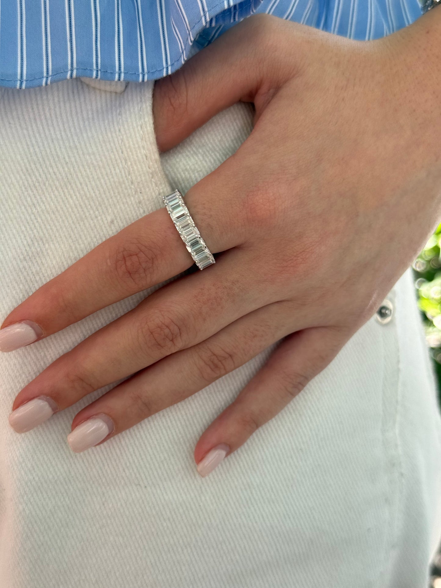 Emerald Eternity Band Ring